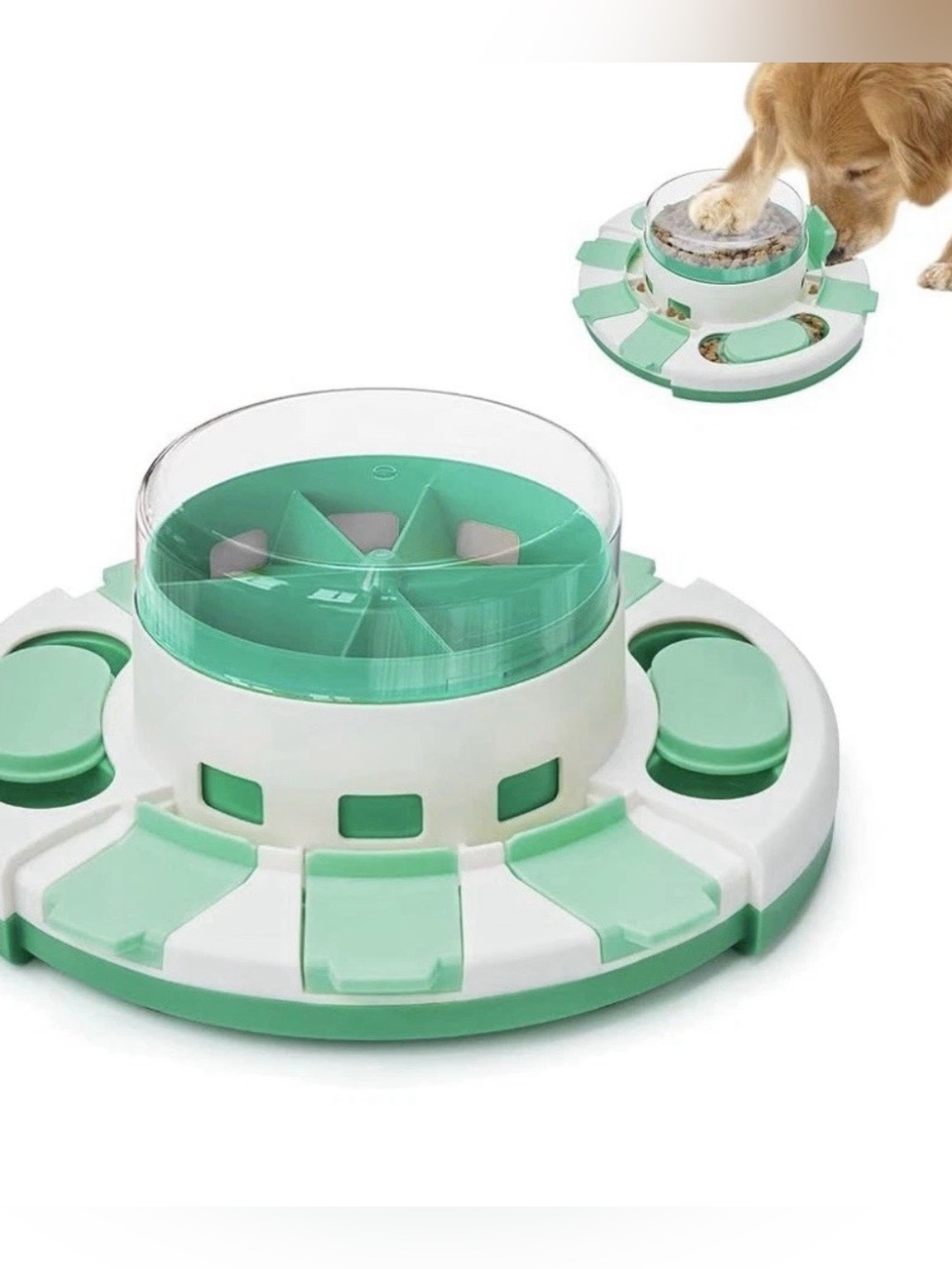 Potaroma Dog Puzzle Toy 2 Level Treat Feeding Dispenser for IQ Training